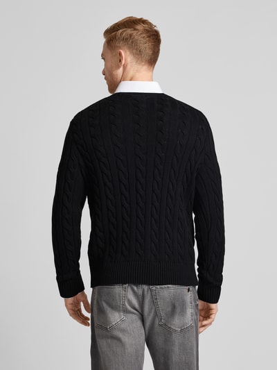 Polo Ralph Lauren Gebreide pullover met ribboorden, model 'DRIVER'  - 5