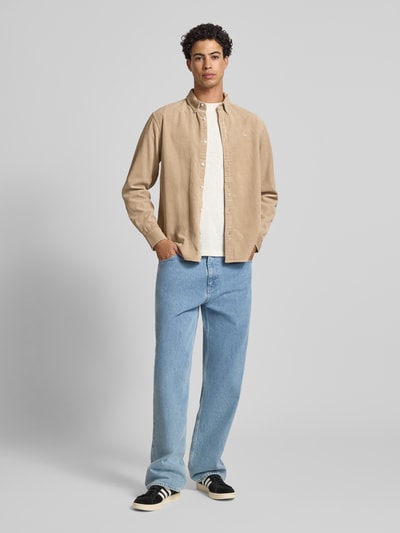 Carhartt Work In Progress Regular Fit Freizeithemd in Cord-Optik Modell 'Madison' Beige 1