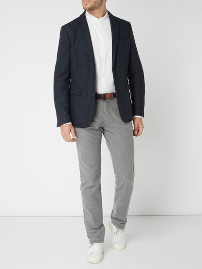 MR. F Slim Fit Chino mit Gürtel (blau) online kaufen