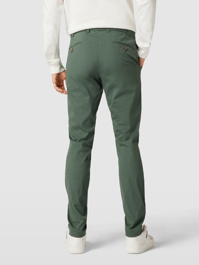 Hiltl Chino met knoop- en ritssluiting, model 'Tarent' Groen - 5