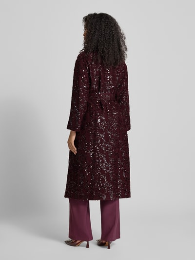 Rinascimento Mantel mit Pailletten Bordeaux 5
