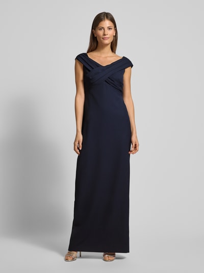 Lauren Ralph Lauren Abendkleid mit Gehschlitz Modell 'IRENE' Dunkelblau 4