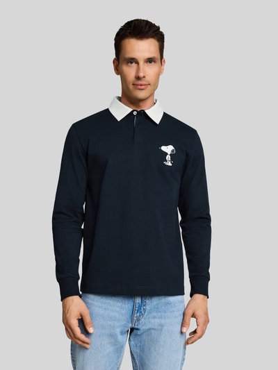 Tom Tailor Poloshirt aus reiner Baumwolle mit Peanuts®-Print Marine 4