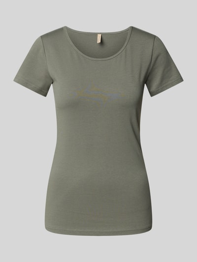 Soyaconcept T-Shirt mit Rundhalsausschnitt Modell 'PYLLE' Khaki 2