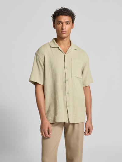 JAKE*S STUDIO MEN Vrijetijdsoverhemd met knoopsluiting Lichtgroen - 4