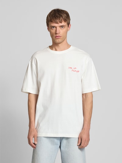 Only & Sons T-Shirt mit Stitching-Detail Modell 'MILO' Weiss 4