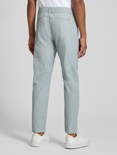 BOSS Orange tapered fit chino van katoenmix model 'GABARDINE' IJsblauw - 5