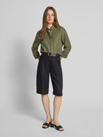 ETERNA Bluzka koszulowa z listwą guzikową Khaki 1