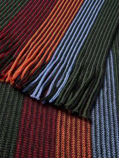 Christian Berg Men Sjaal met franjes Zwart - 2