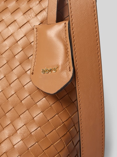 Abro Handtasche in Flecht-Optik Modell 'KAIA' Camel 3