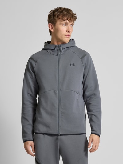 Under Armour Sweatjack met tweewegsritssluiting, model 'Unstoppable' Antraciet - 4
