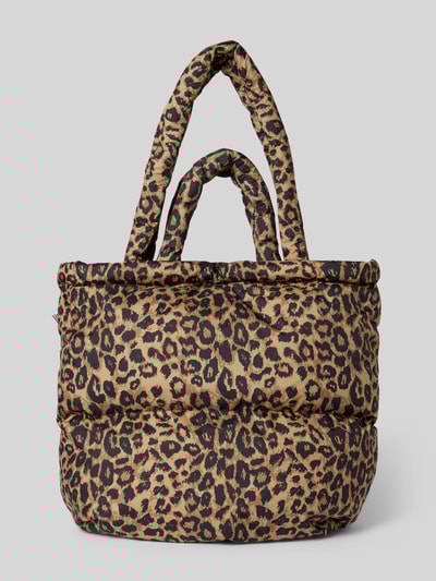 MADS NØRGAARD Tote bag met logopatch, model 'Pillow' Middenbruin - 4