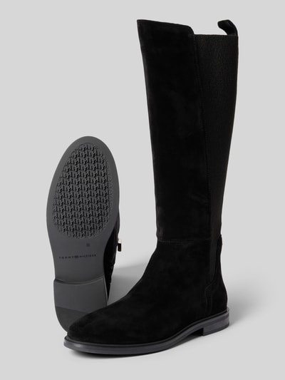 Tommy Hilfiger Laarzen van echt suède Zwart - 4