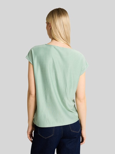 Tom Tailor Denim Relaxed Fit T-Shirt mit Rundhals Ausschnitt Hellgruen 5