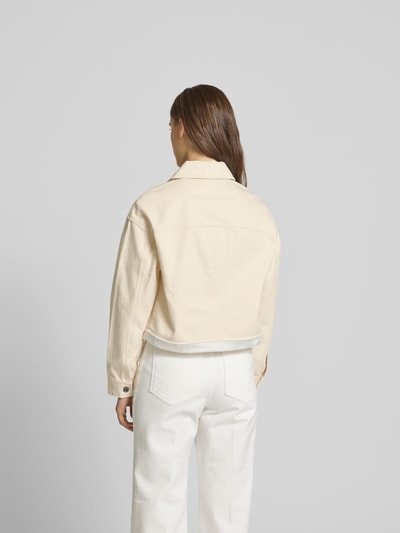 Self-Portrait Jacke mit Knopfleiste Ecru 5