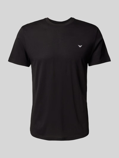 Emporio Armani T-Shirt mit Label-Patch Black 1