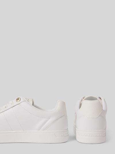 Tommy Hilfiger Sneakersy niskie ze skóry naturalnej Biały 2