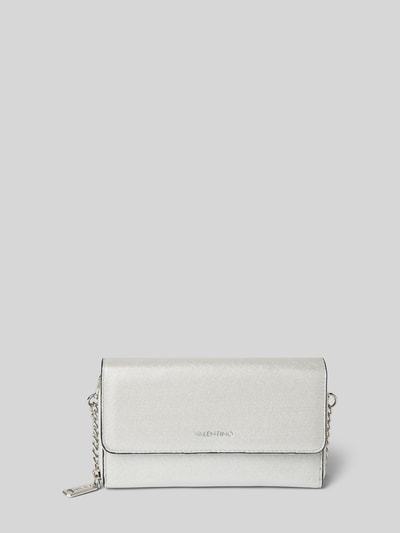 VALENTINO BAGS Clutch met labelapplicatie, model 'KALUA' Zilver - 1