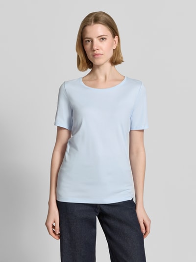s.Oliver RED LABEL Regular Fit T-Shirt aus reinem Baumwoll-Interlockjersey Hellblau 4
