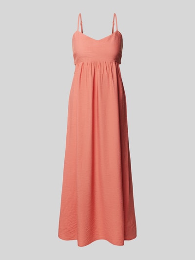 MANGO Midikleid mit seitlichen Cut Outs Modell 'GIRLY' Hellrot 2