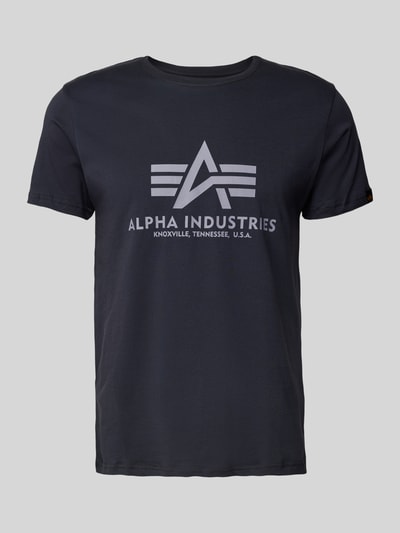 Alpha Industries T-Shirt aus reiner Baumwolle Marine 1