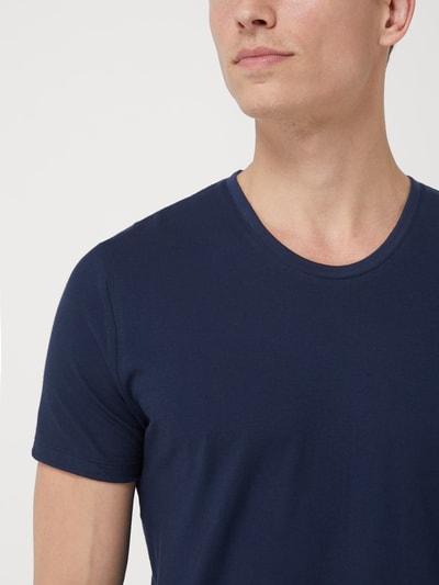 Mey T-Shirt aus Baumwolle Dunkelblau 3