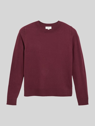 s.Oliver RED LABEL Slim fit pullover van viscosemix Bordeaux - 2