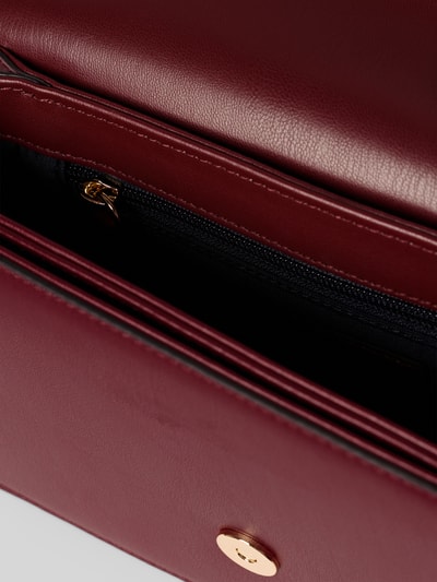 Tommy Hilfiger Torba na ramię z aplikacją z logo Bordowy 5