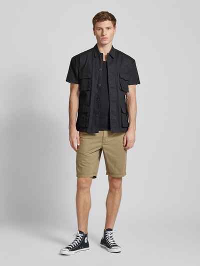 Superdry Regular Fit Chinoshorts mit seitlichen Eingrifftaschen Oliv 1