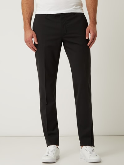 Drykorn Pantalon met scheerwol  Zwart - 4