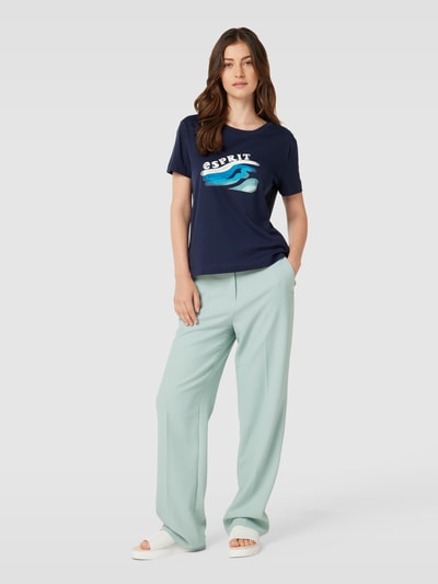 Esprit T-Shirt mit Label-Print Marine 1