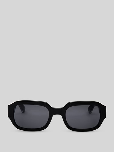 MessyWeekend Eckige Sonnenbrille Modell 'DOWNEY' Black 1