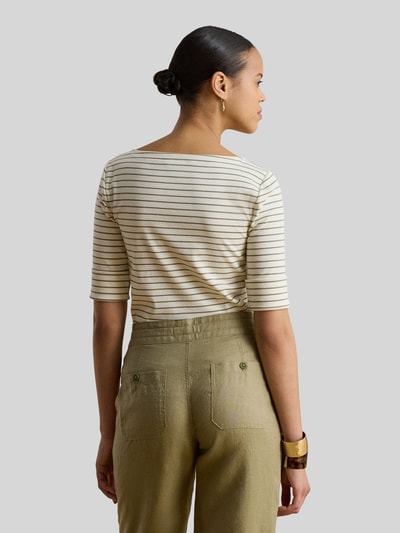 Lauren Ralph Lauren regular fit T-shirt van katoenmix Zand - 5