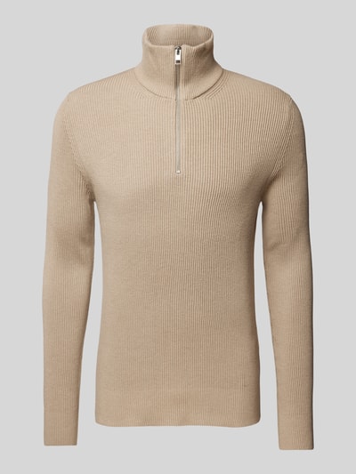 Jack & Jones Gebreide pullover met schipperskraag, model 'PERFECT' Beige - 2