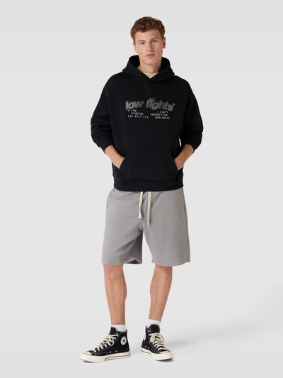 Low Lights Studios Hoodie mit Ziersteinbesatz Black 1