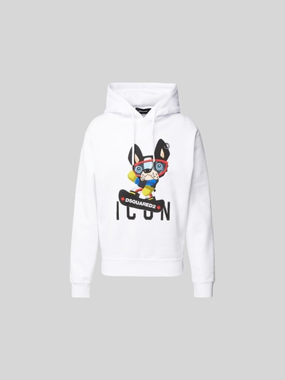 Dsquared2 Oversized Hoodie aus Baumwolle Weiss 2