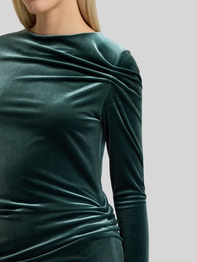 HUGO Slim Fit Maxikleid aus Samt Modell 'NARTECO' Dunkelgruen 5