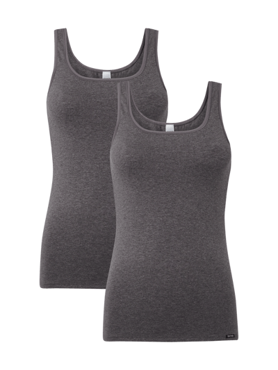 Skiny Tanktop im 2er-Pack Anthrazit Melange 2