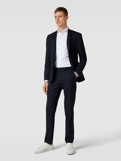 JOOP! Collection Slim Fit Business-Hemd mit Allover-Muster Modell 'Paiton' Weiss 1