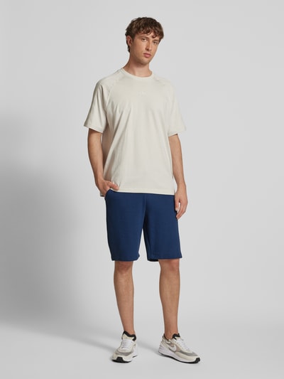 Blend Regular Fit Sweatshorts mit Strukturmuster Modell 'CASPER' Marine 1