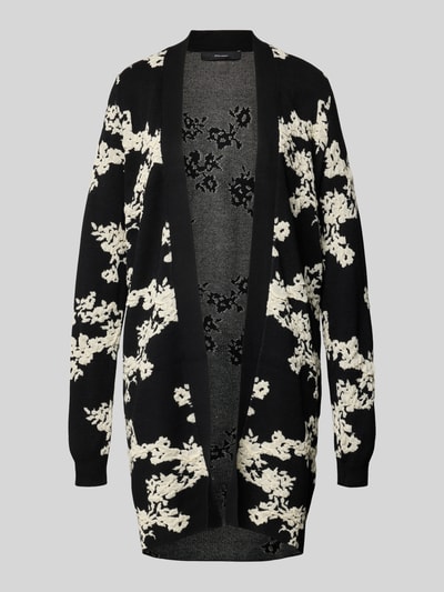 Vero Moda Regular fit cardigan van viscosemix, model 'NANCY' Zwart - 2