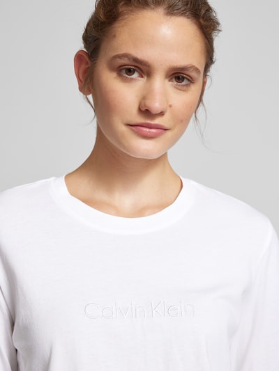 Calvin Klein Underwear Shirt met lange mouwen en labelstitching Wit - 3