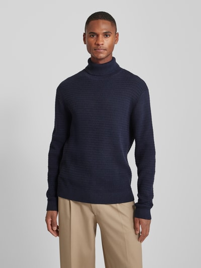 SELECTED HOMME Strickpullover mit Rollkragen Modell 'THEO' Marine 4