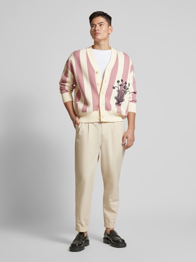 BLKVIS Gebreid jack met labeldetail Offwhite - 1