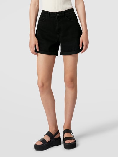 Only Jeansshorts aus Baumwolle mit fixierten Beinumschlägen Black 4