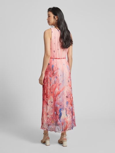 Marc Cain Maxi-jurk met all-over motief Abrikoos - 5