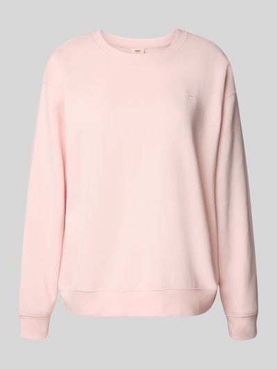 Levi's® Sweatshirt mit Label-Stitching und Rundhalsausschnitt Rose 2