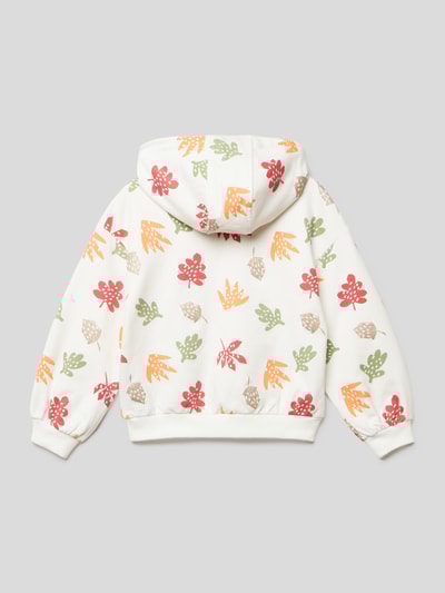 s.Oliver RED LABEL Hoodie mit Allover-Motiv-Print Weiß 3