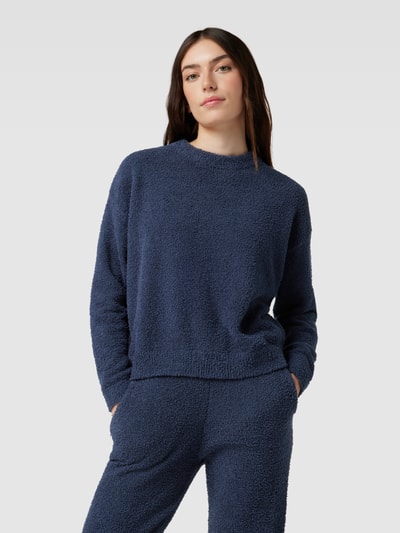 Jake*s Casual Sweatshirt mit Frottee Dunkelblau 4