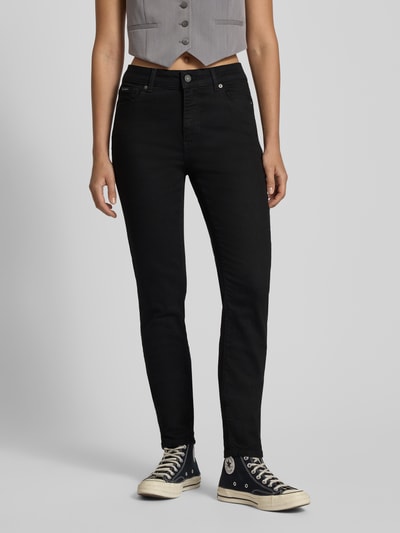 Guess Jeans Jeansy o kroju skinny fit z detalem z logo Czarny 4